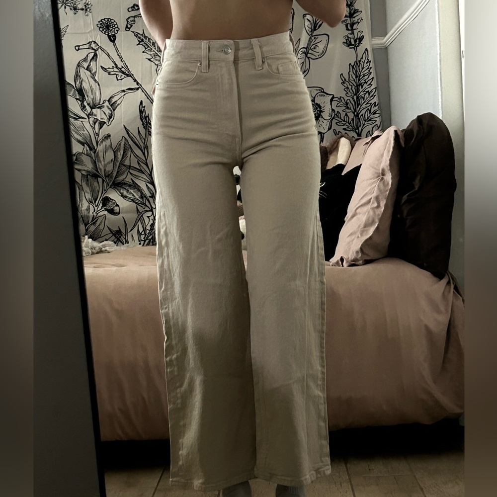 Women's Cream Jeans